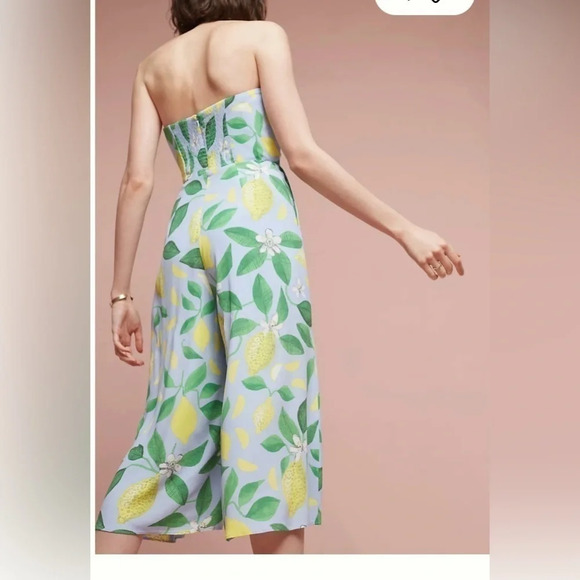 Anthropologie Maeve lemon grove jumpsuit - Picture 2 of 5